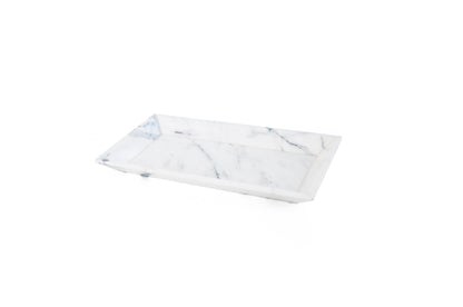 White Carrara Serving Tray